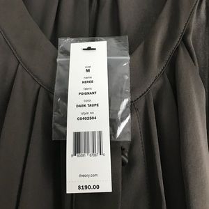 Theory new with tags Keres silk blouse size M